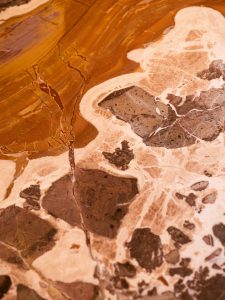 Wood and stone texture with warm colours